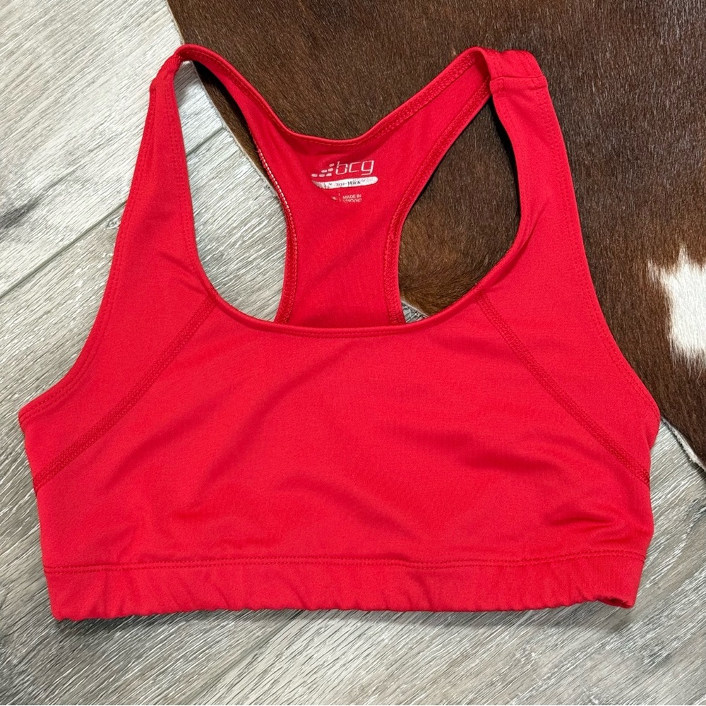 BCG Red Sports Bra